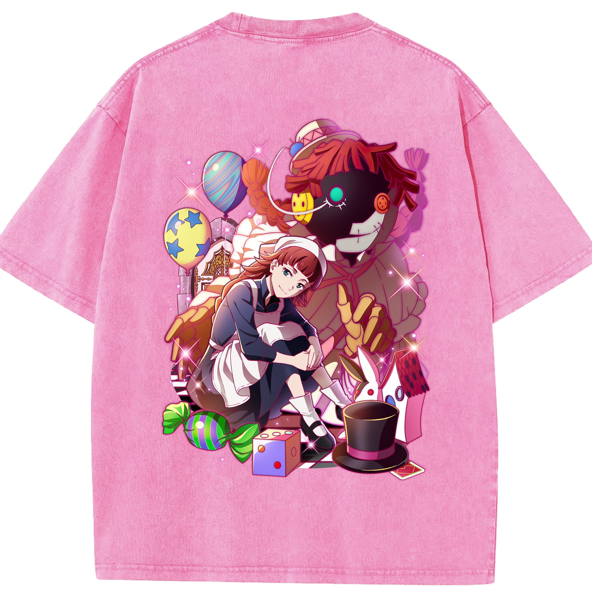 （画像用） 文豪ストレイドッグス Bungo Stray Dogs 綿100% ヴィンテージ風 半袖Tシャツ（背面プリント）